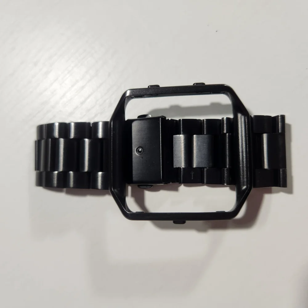 Black Metal Smartwatch Band